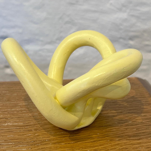 3D Sculptural Scraps Bowl Small Lemon Yellow by Rosie Threadgold