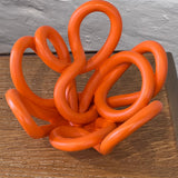 3D Sculptural Scraps Bowl Large Orange by Rosie Threadgold