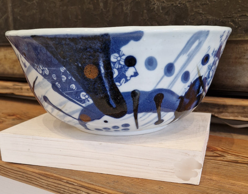 Large Blue and White Porcelain Bowl by Andrew Matheson RBSA