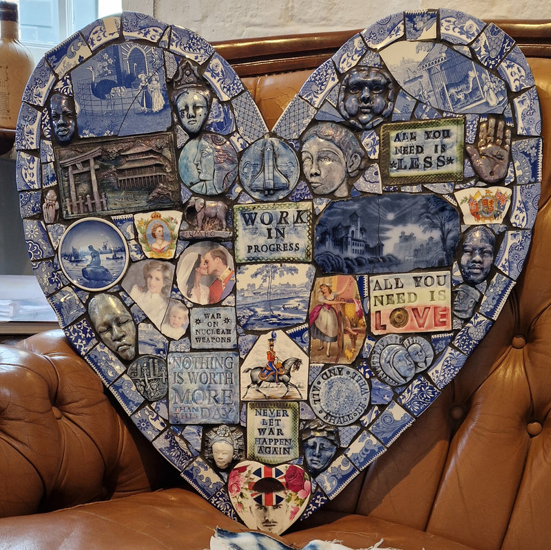 Large Blue Heart 2024 by Philip Hardaker