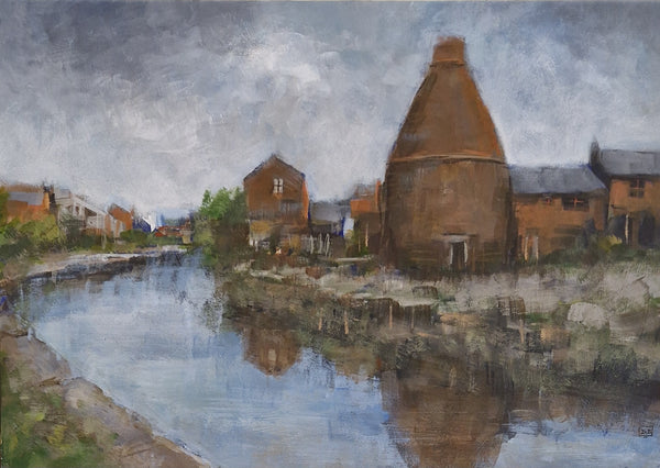 DB16 Canal Scene - Longport Stoke-on-Trent 2016 by David Brammeld