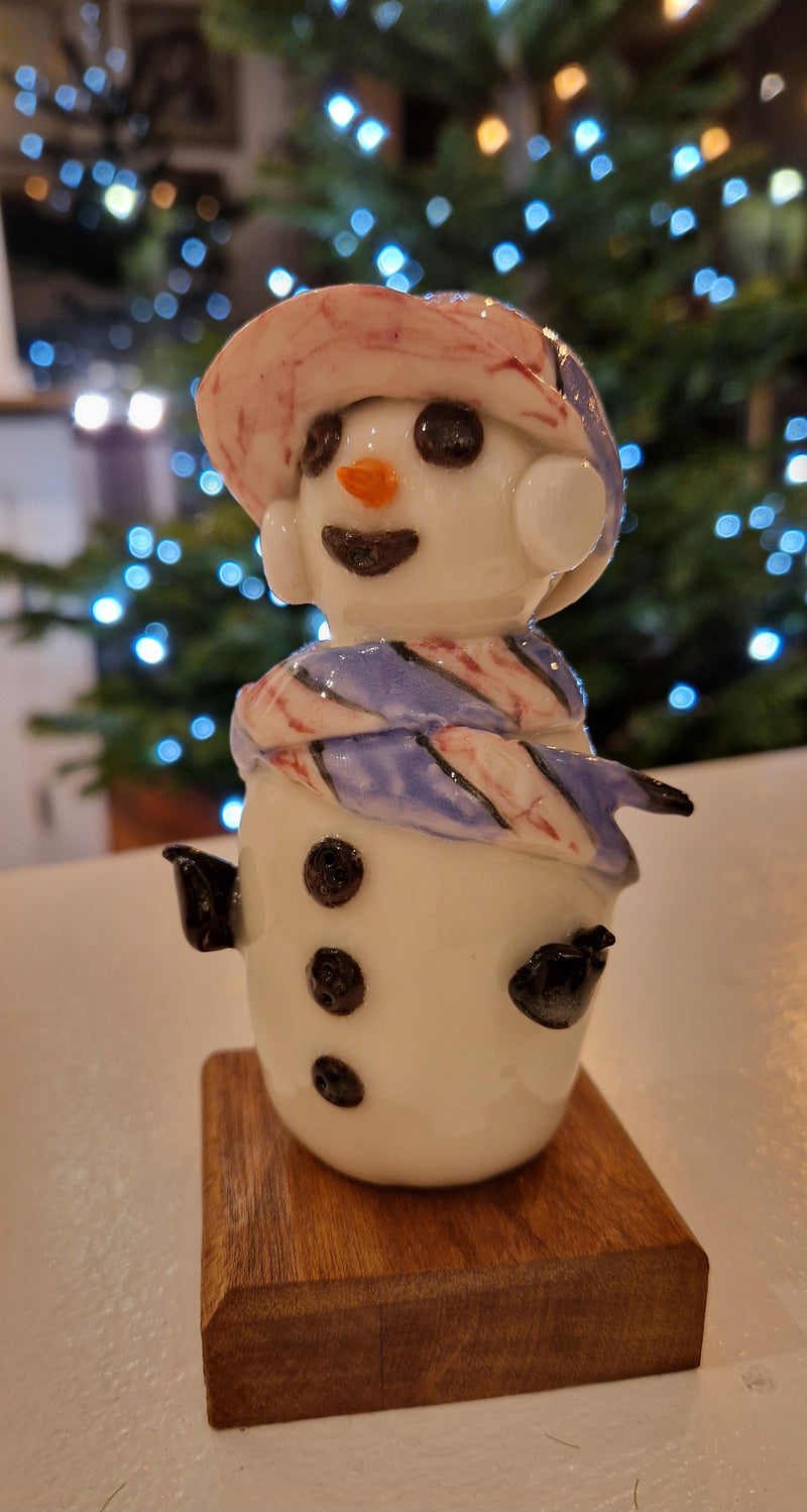 Handmade Large Ceramic Snowmen 2024 by Barbara Chadwick