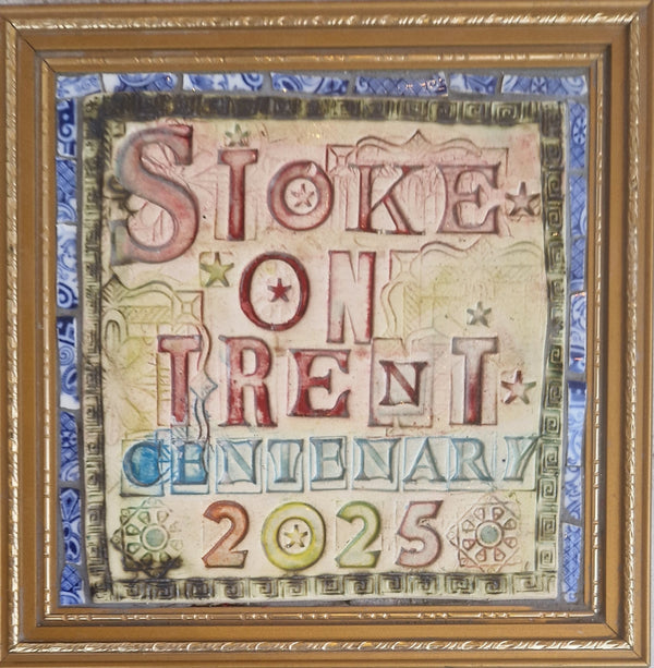 STOKE ON TRENT Centenary 2025 with blue and white by Philip Hardaker