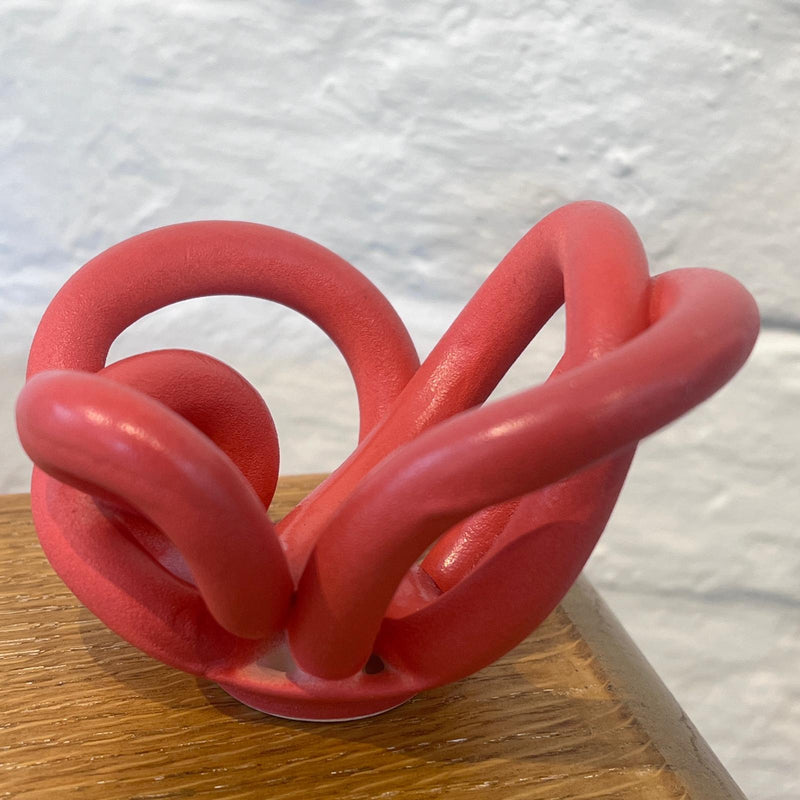 3D Sculptural Scraps Bowl Small Red by Rosie Threadgold