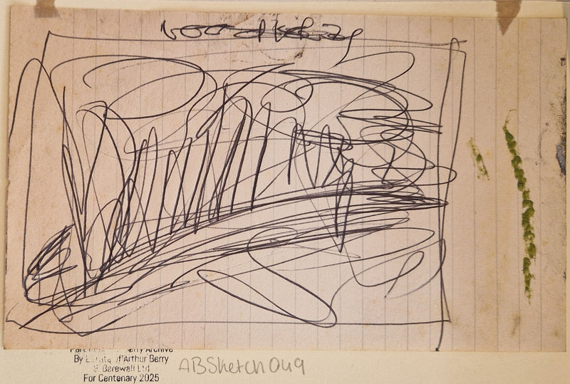 ABD049 Wood Verge  drawing c1980s found Arthur Berry Archive