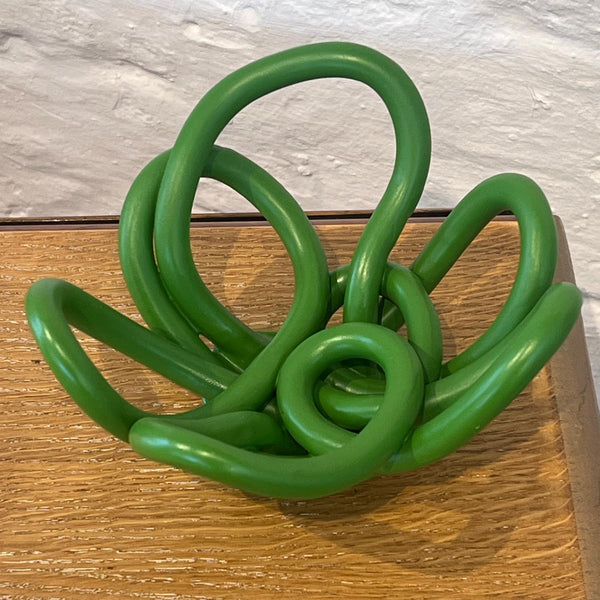 3D Sculptural Scraps Bowl Large Green by Rosie Threadgold