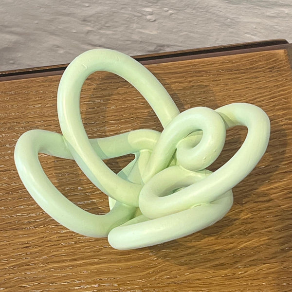 3D Sculptural Scraps Bowl Small Mint Green by Rosie Threadgold