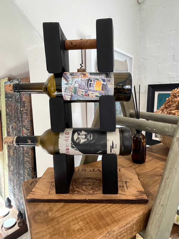 Wine Bottle Rack from Salvaged Timbers by Lost and Found Projects