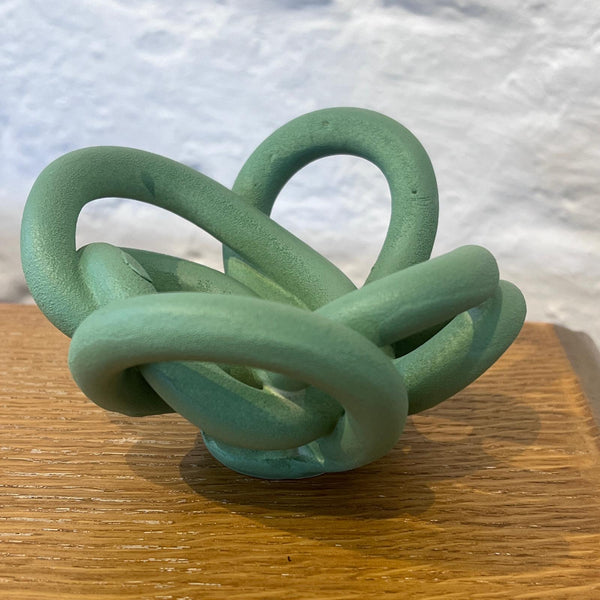 3D Sculptural Scraps Bowl Small Green by Rosie Threadgold