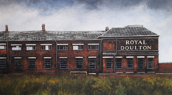 DB24320 End of an Era - Derelict Royal Doulton Factory A3 signed ltd edition print by David Brammeld