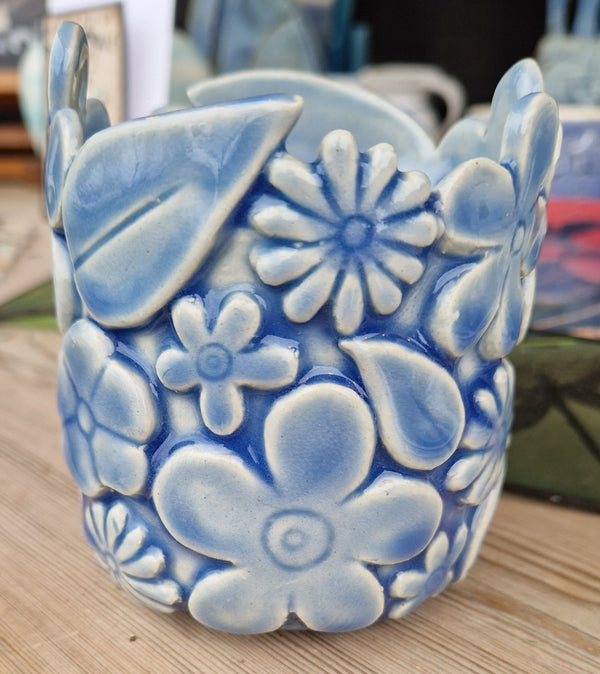 AL002 Blue Flower Vase by Amber Lion by Barewall