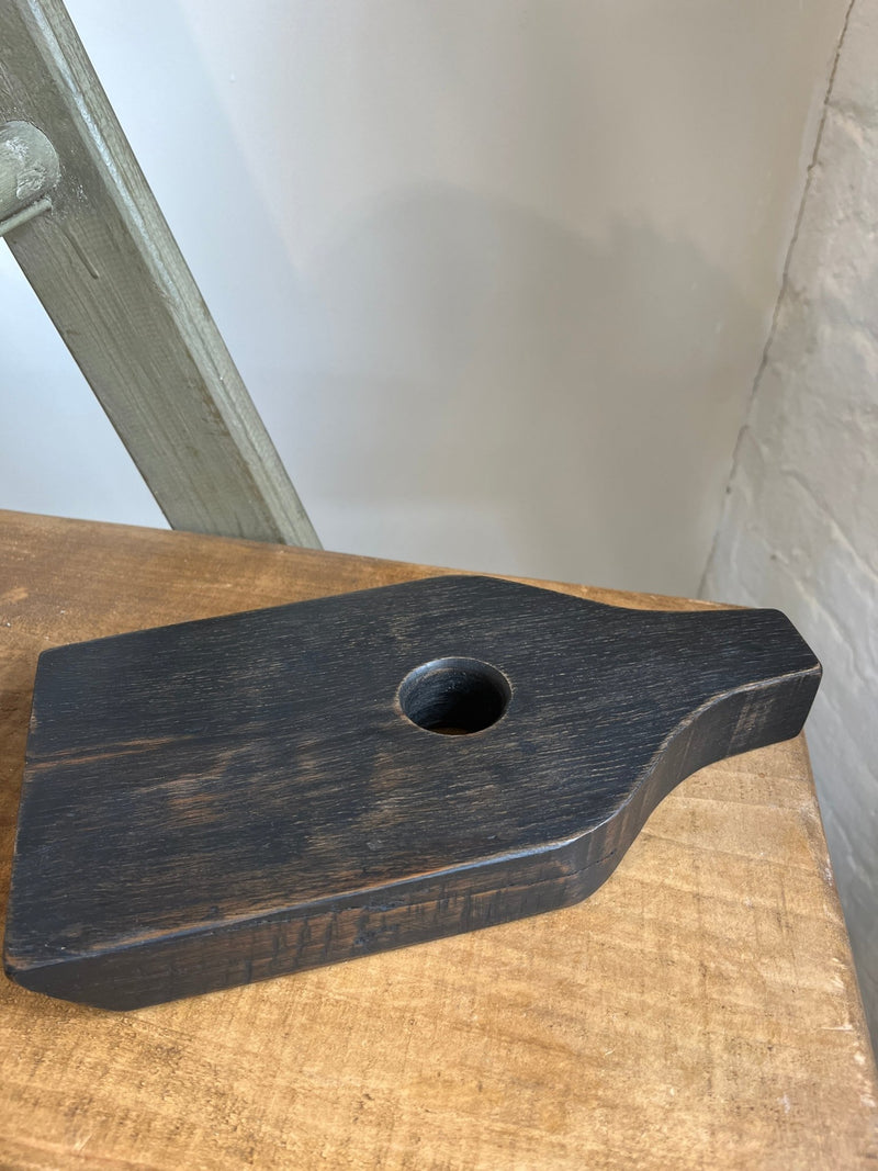 Bottle kiln wine bottle holder made from salvaged timber (black) by Lost and Found Projects by Barewall