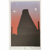 Burslem Black Linocut 2021 by Peter Davies by Barewall