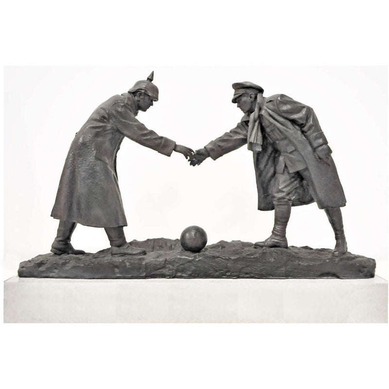 Christmas Truce Statue 2014 Maquette Sculpture by Andy Edwards by Barewall