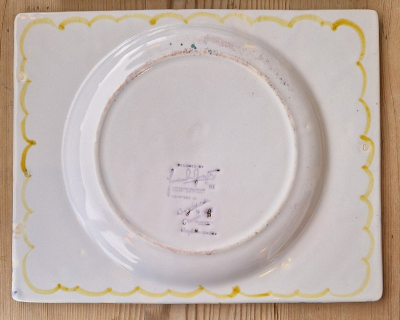 Clarice Cliff Bizarreware Ceramic Plate designed by Gordon Forsyth c1934 made for Harrods by Barewall