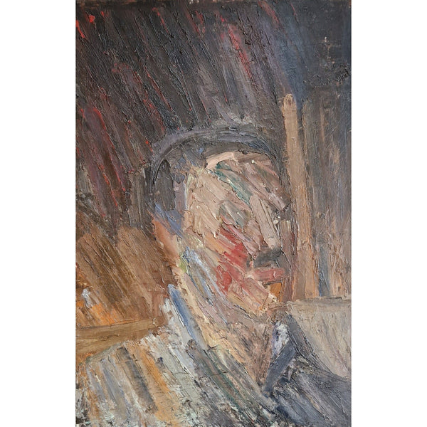 EN11Oil Man with Moustache c.1950s by Enos Lovatt by Barewall