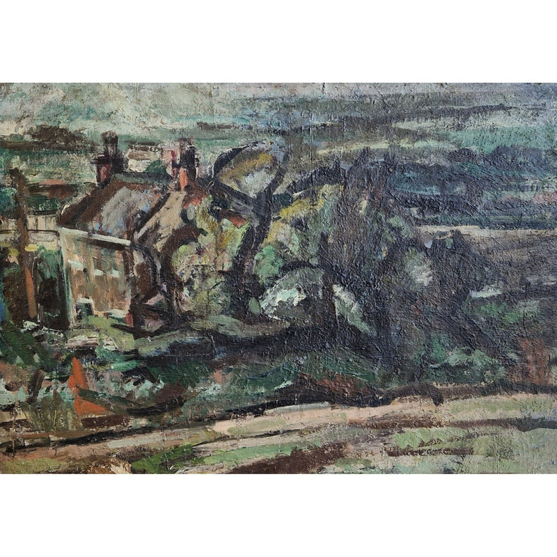 EN13Oil Landscape 1955 by Enos Lovatt by Barewall