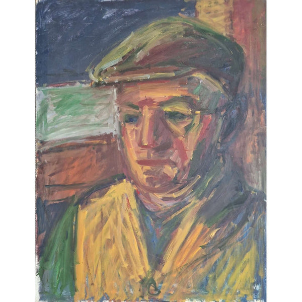 EN16Oil Man in Cap c1950s by Enos Lovatt by Barewall