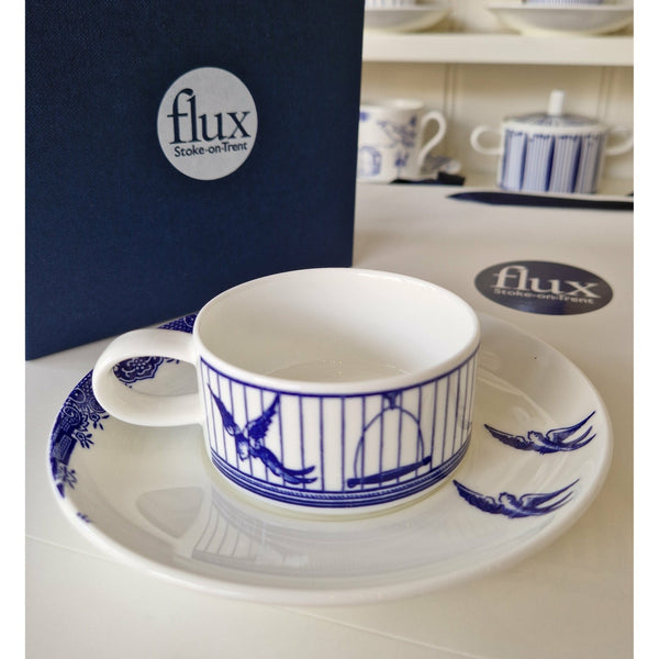 FLUX Willow Blues range by Jenna Stanton for FLUX Stoke on Trent by Barewall