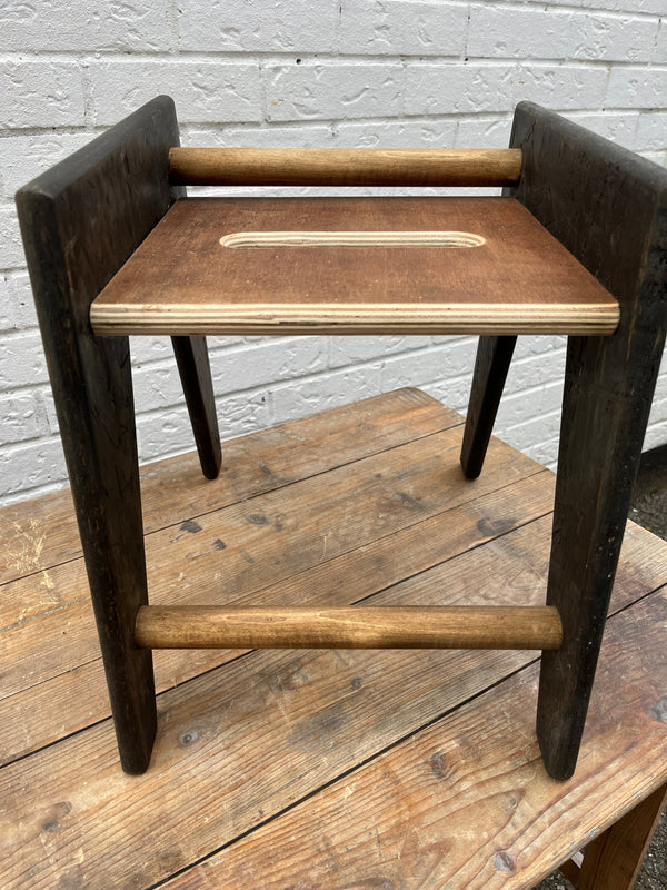 Foot Stool from Salvaged Timbers by Lost and Found Projects by Barewall