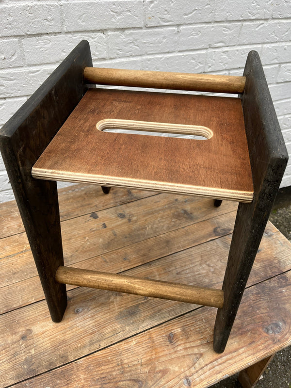 Foot Stool from Salvaged Timbers by Lost and Found Projects by Barewall