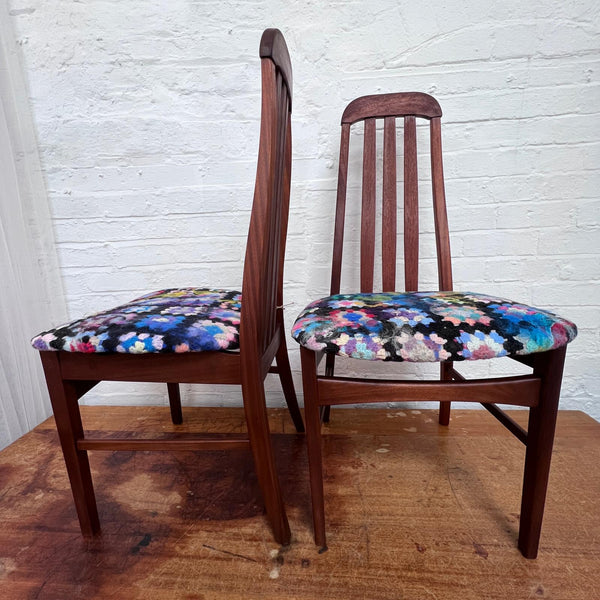 G Plan Vintage Mid Century Reworked Dining Chairs Set of 2 by Lost and Found Projects by Barewall