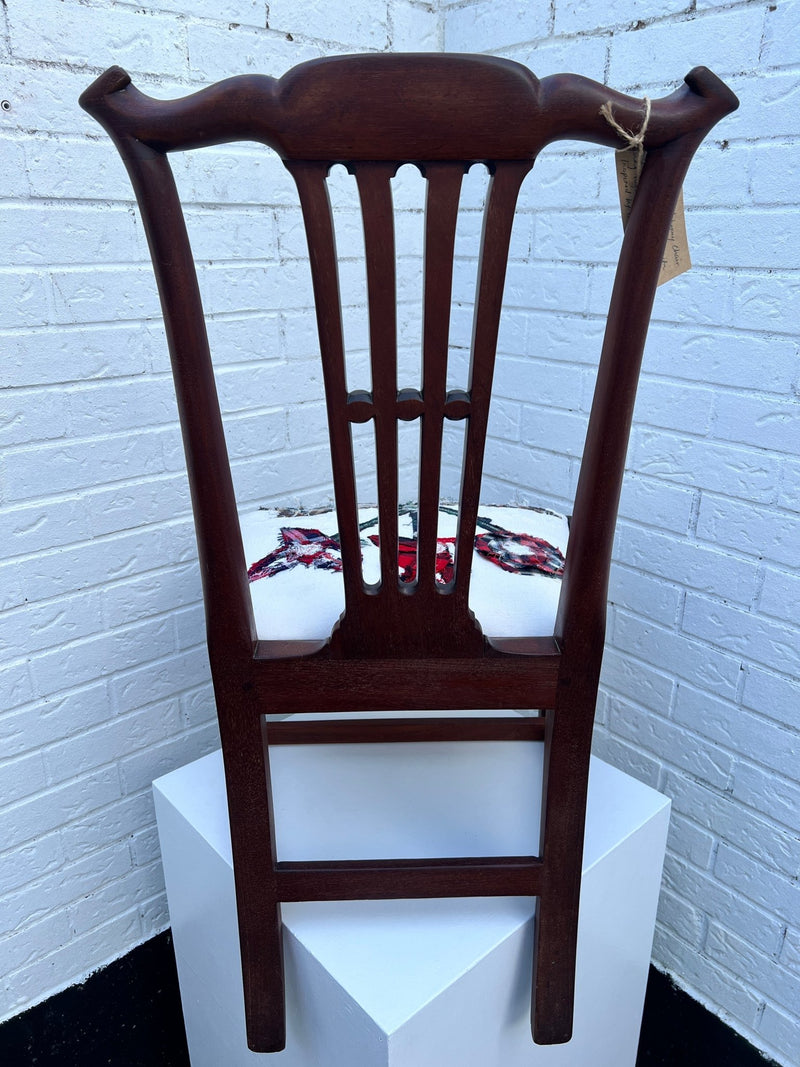 Georgian Mahogony Dining Chair Enos Lovatt inspired (Tartan Flower) by Lost and Found Projects by Barewall