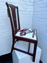 Georgian Mahogony Dining Chair Enos Lovatt inspired (Tartan Flower) by Lost and Found Projects by Barewall