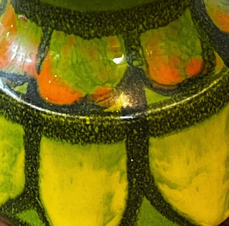 Green and Orange Vintage Mid Century Poole Pottery Delphis Design 31 Vase by Lost and Found Projects by Barewall