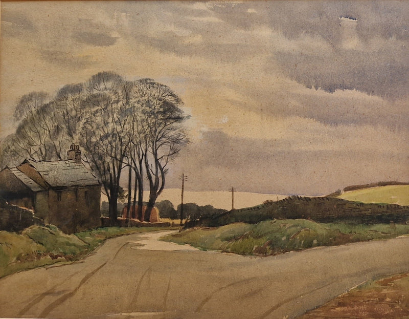 HBW021 A Country Road by Harold Bennett c1930s by Barewall