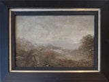 Head in Moorland Landscape 1966 Oil Painting by Jack Simcock by Barewall