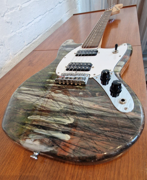 IPFender1. Landscape Fender Guitar by Ian Pearsall by Barewall