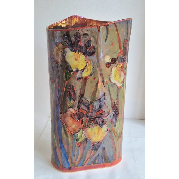 JC2120 Iris Lustre Flambe Vase by Jonathan Cox by Barewall