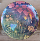 JC2401 Wild Glories of the Corn Lustre Hand painted plate 1983 by Jonathan Cox by Barewall