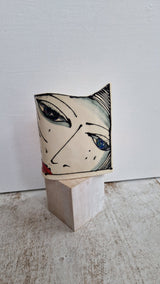 JC2405 Lydia lustre hand painted face vase 2023 by Jonathan Cox by Barewall