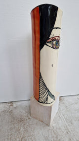 JC2406 Leonora lustre hand painted face vase 2023 by Jonathan Cox by Barewall