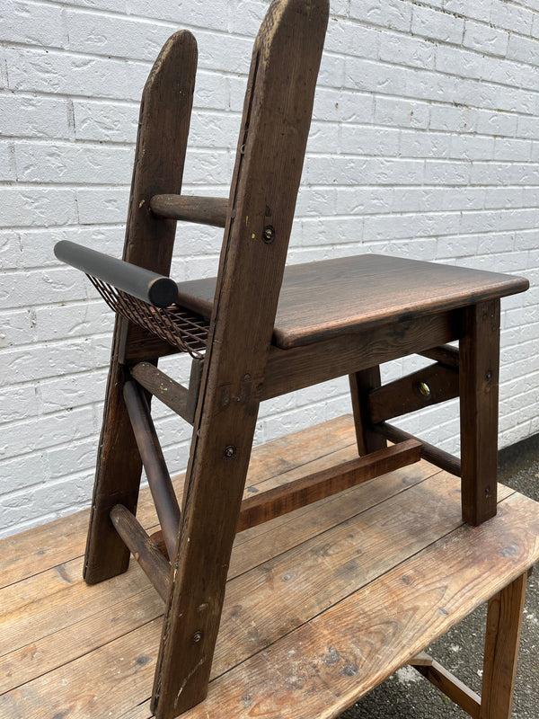 Ladder Stool from Salvaged Ladder and timbers by Lost and Found Projects by Barewall