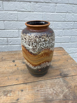 Mid Century West German Scheurich Sand Tones Vase by Lost and Found Projects by Barewall