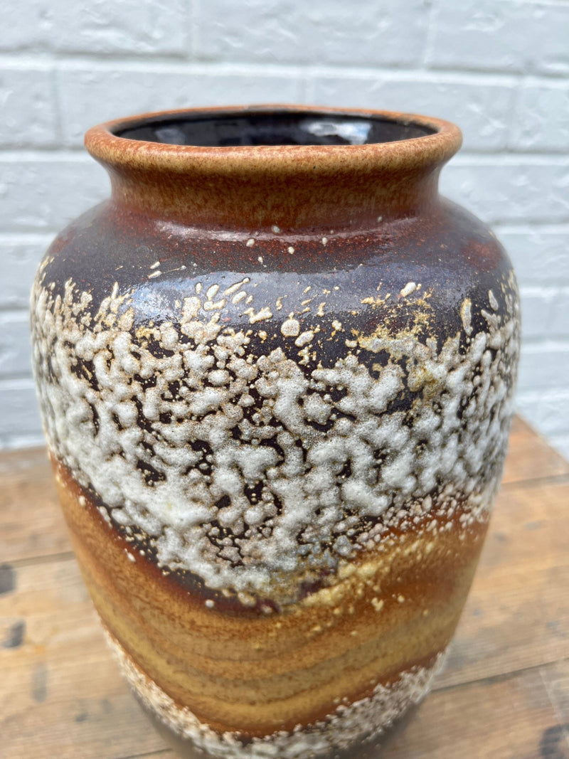 Mid Century West German Scheurich Sand Tones Vase by Lost and Found Projects by Barewall