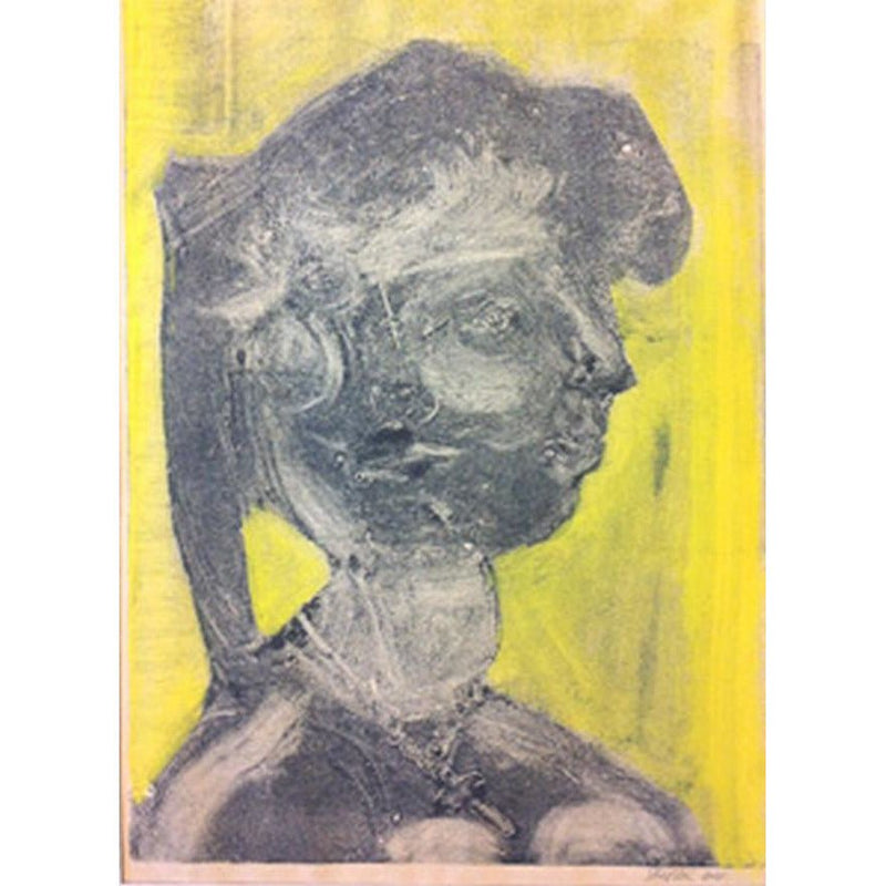 Monoprint - Untitled (Woman) 1964 by John Shelton by Barewall