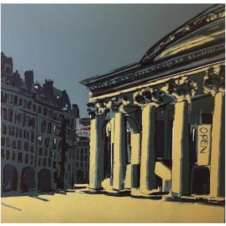 Mosley Street Linocut 2020 by Jayne Pellington by Barewall