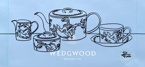 PDB3 Phoenix tea set on Wedgwood bag 2024 by Peter Davis by Barewall