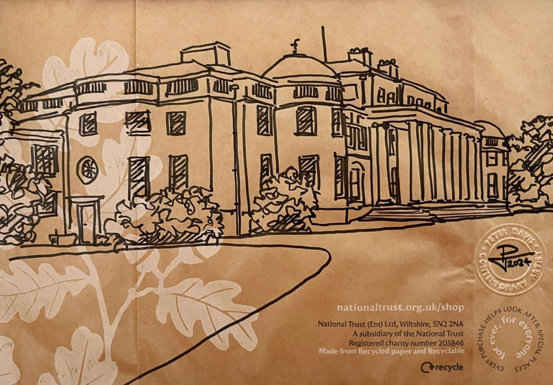 PDB9 Shugborough Hall on National Trust bag 2024 by Peter Davis by Barewall