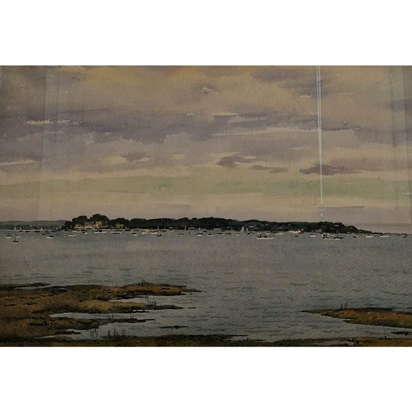 Poole Harbour 1972 Watercolour by Harold Bennett by Barewall