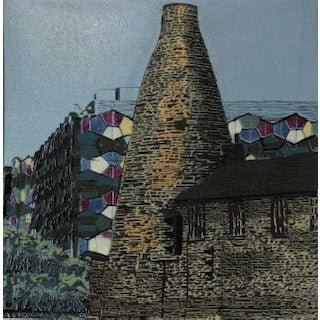 Potteries Way Linocut 2022 by Jayne Pellington by Barewall