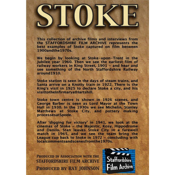 Six Towns on Film - Stoke - Stoke on Trent Historical Film DVD by Barewall