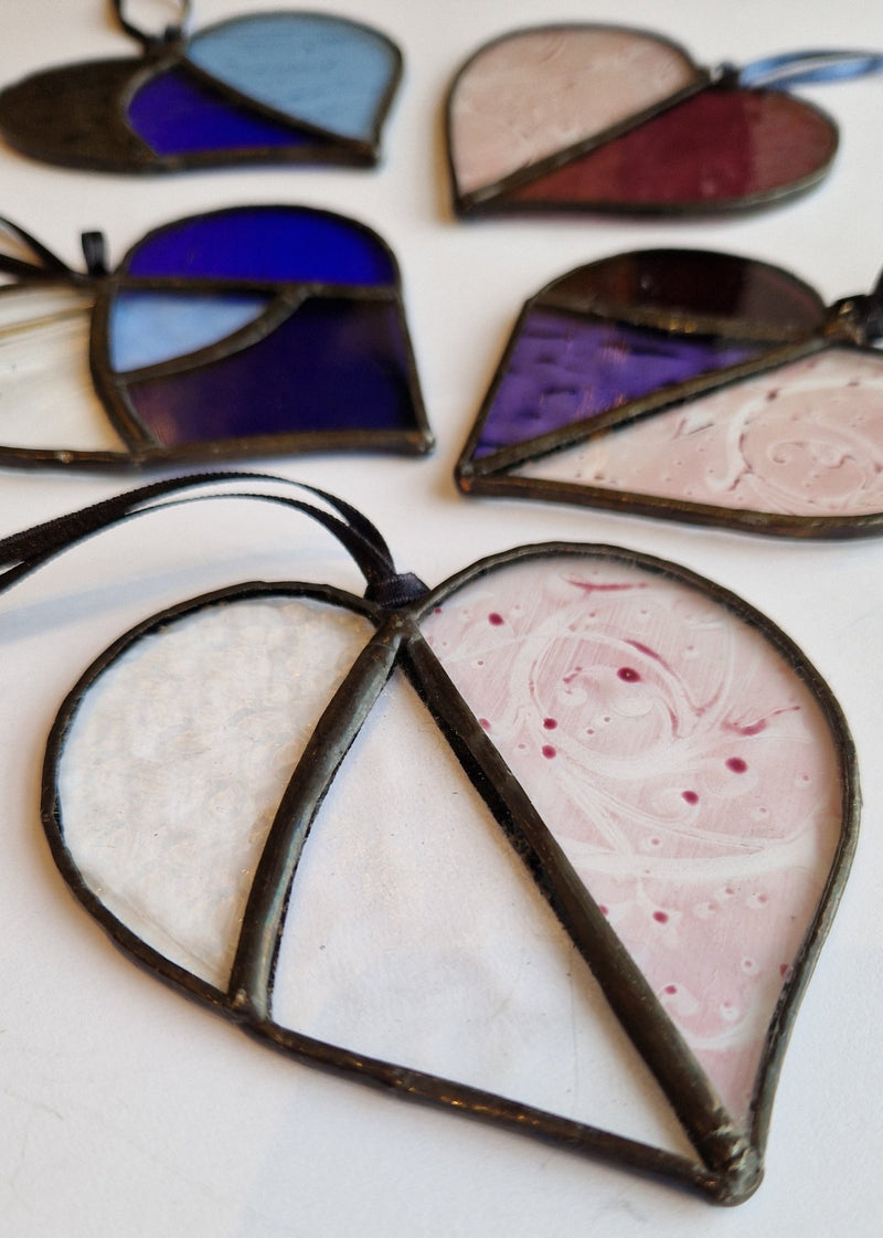 Stained Glass Heart Art 2024 by Bec Davies by Barewall