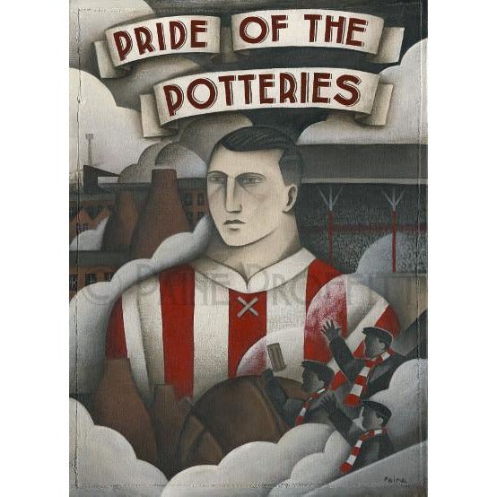 Stoke City Born of Pottery Dust Limited Edition Football Print by Paine Proffitt by Barewall