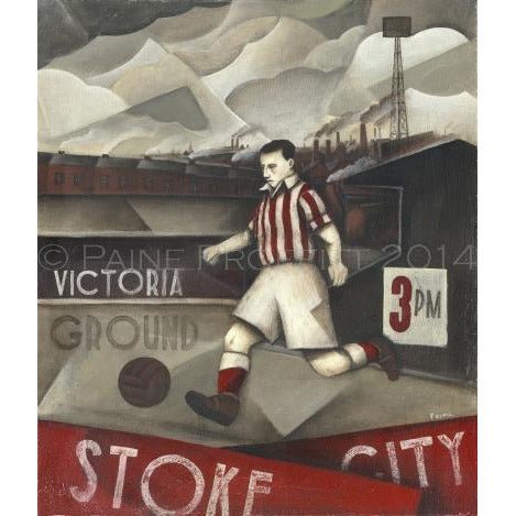 Stoke City Glory Days at Victoria Limited Edition Football Print by Paine Proffitt by Barewall