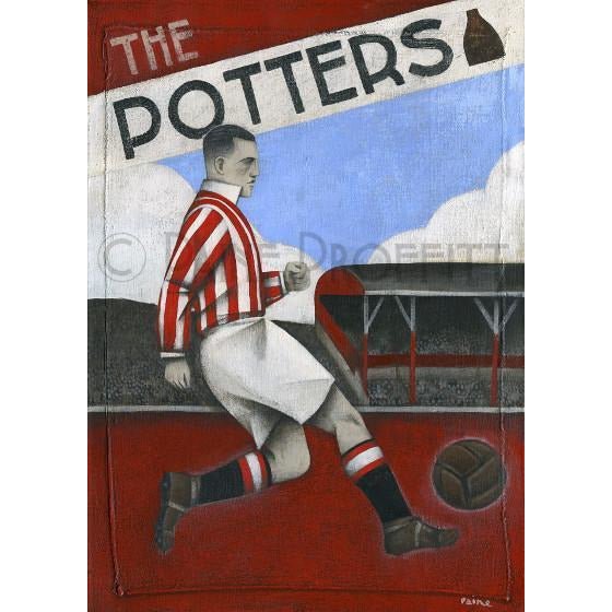 Stoke City The Potters Limited Edition Football Print by Paine Proffitt by Barewall